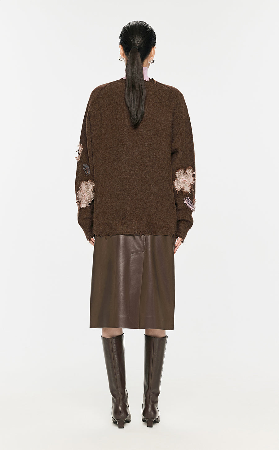 Sweater / JNBY Floral-pattern Oversize Jumper