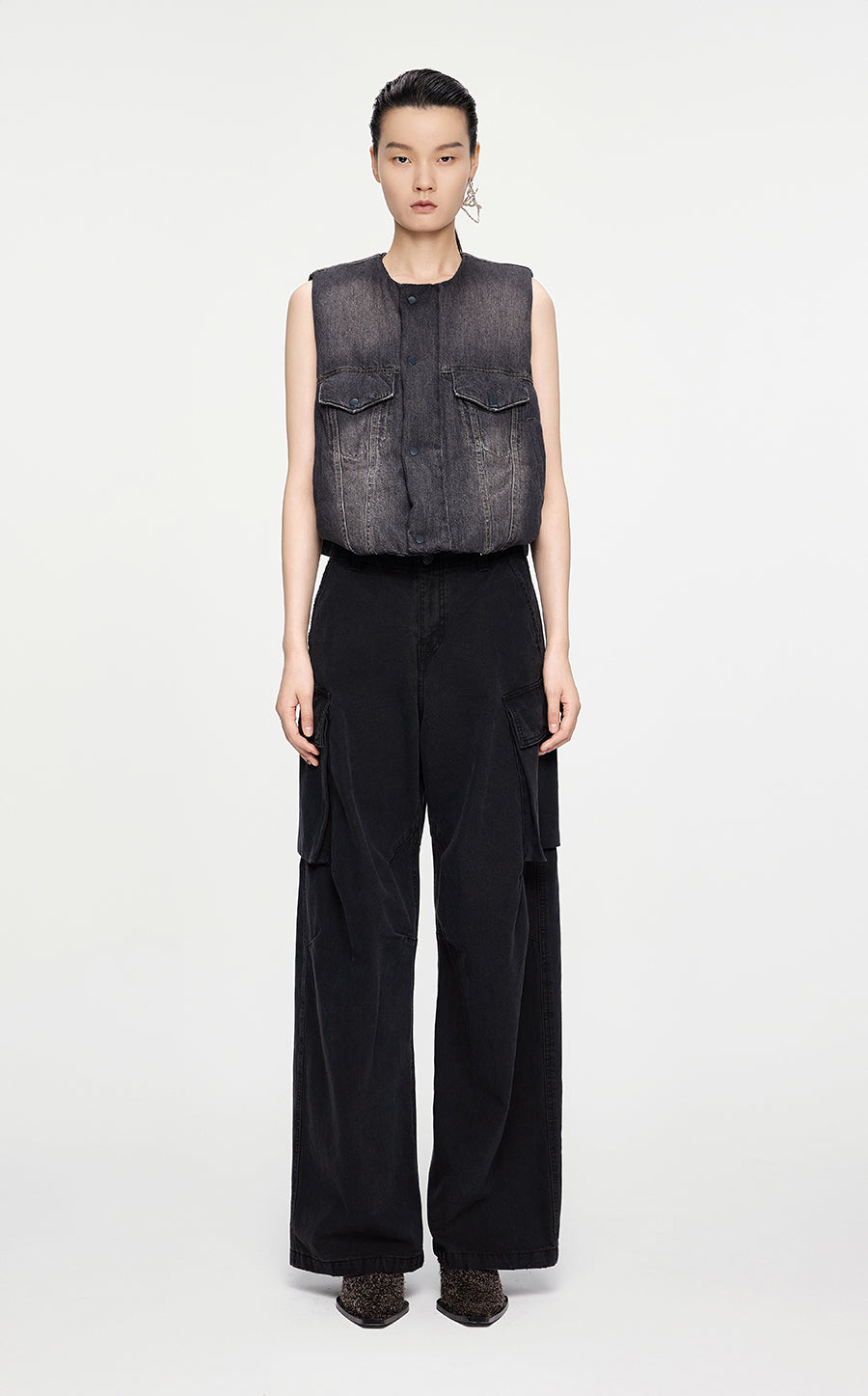Vest / JNBY O-shape Down Vest Blue