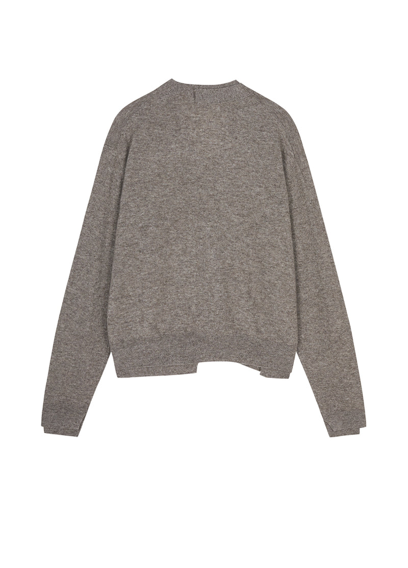 Sweater / JNBY Loose-Fit Wool-yak hair Short Cardigan