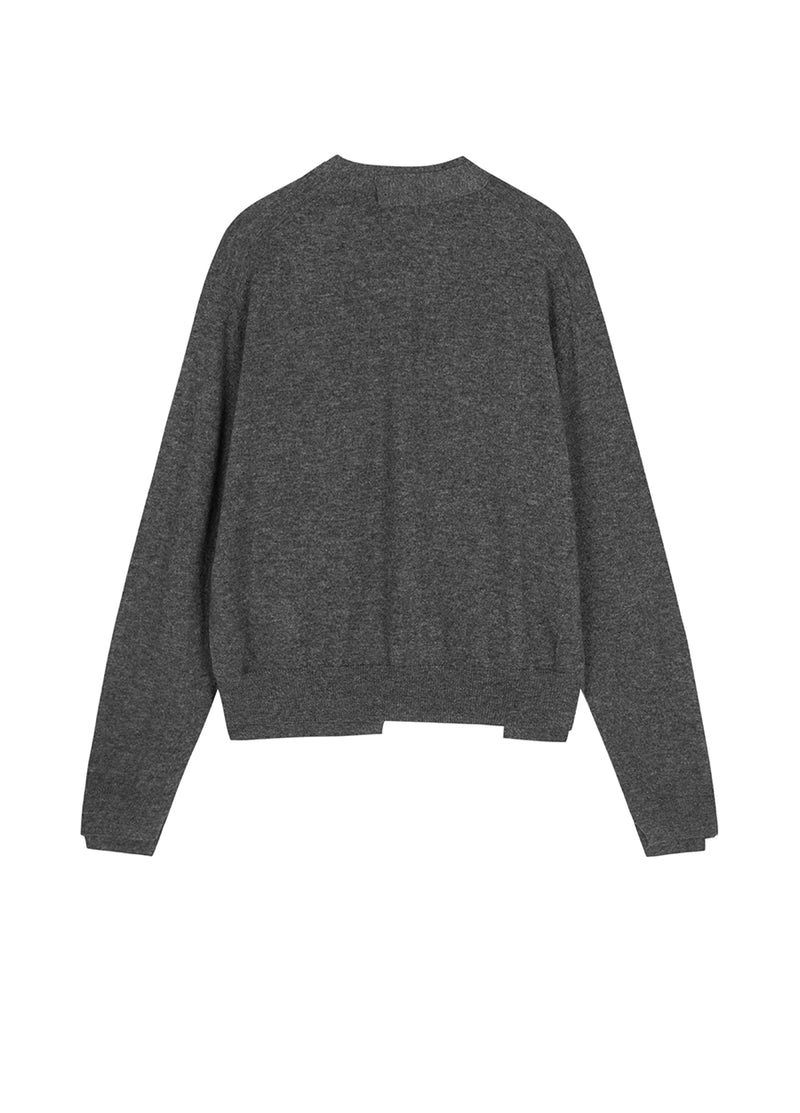 Sweater / JNBY Loose-Fit Wool-yak hair Short Cardigan