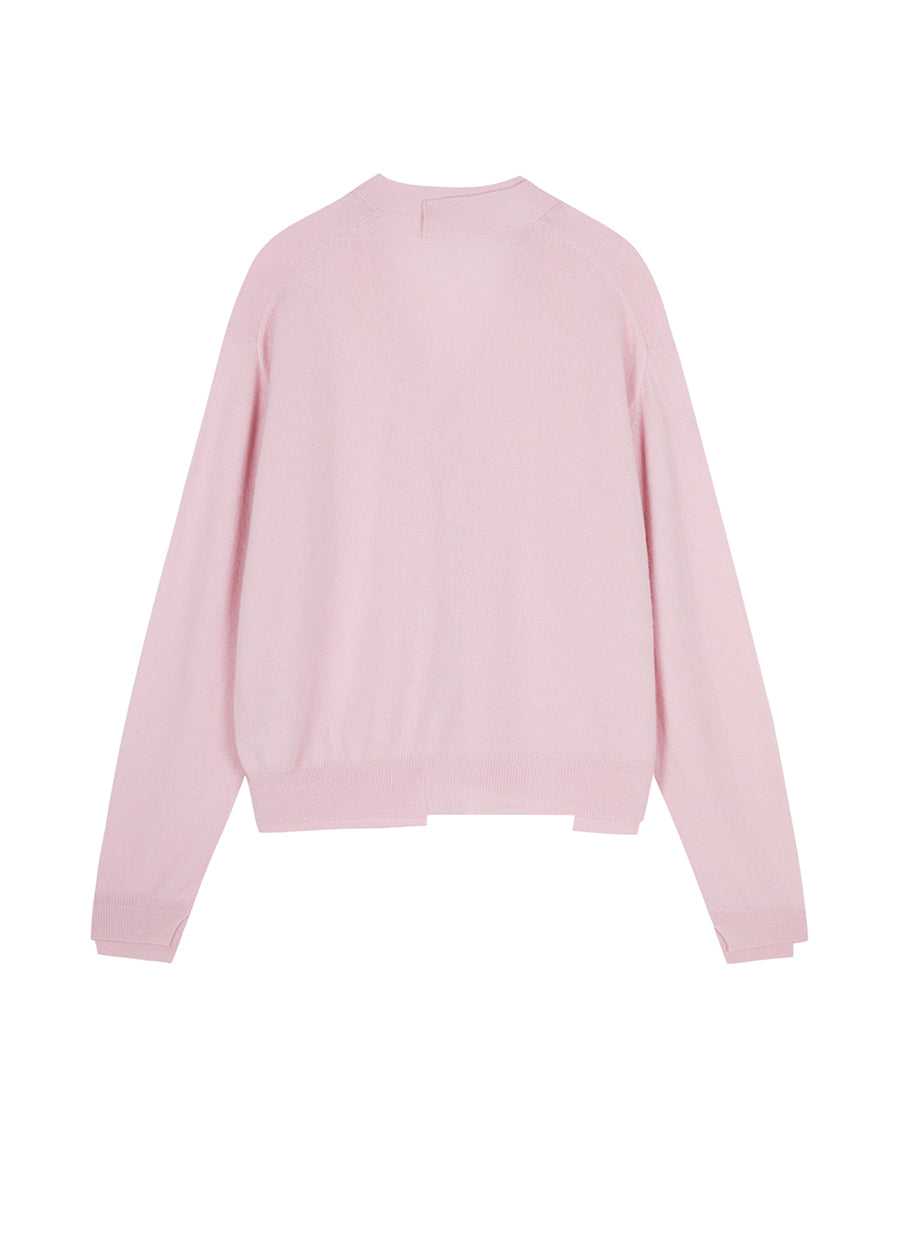 Sweater / JNBY Loose-Fit Wool-yak hair Short Cardigan