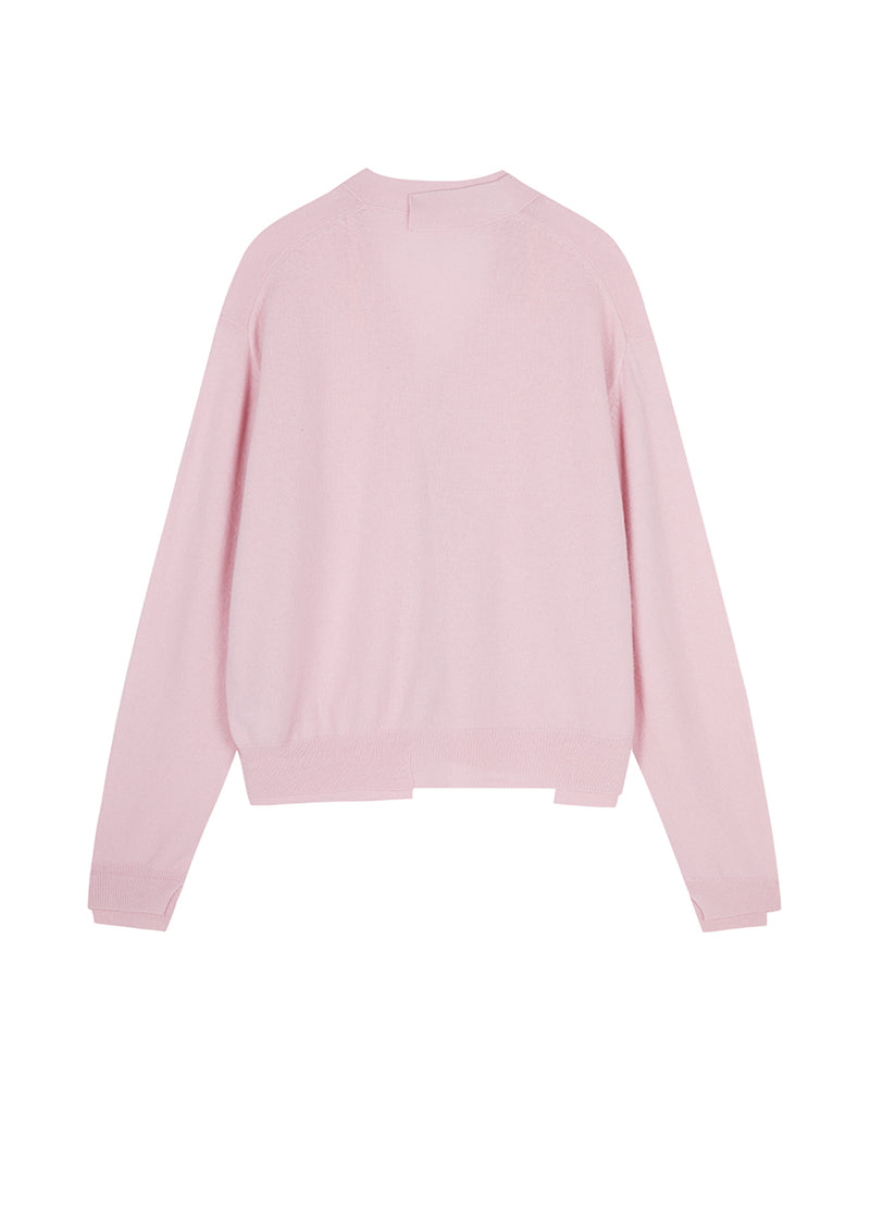 Sweater / JNBY Loose-Fit Wool-yak hair Short Cardigan