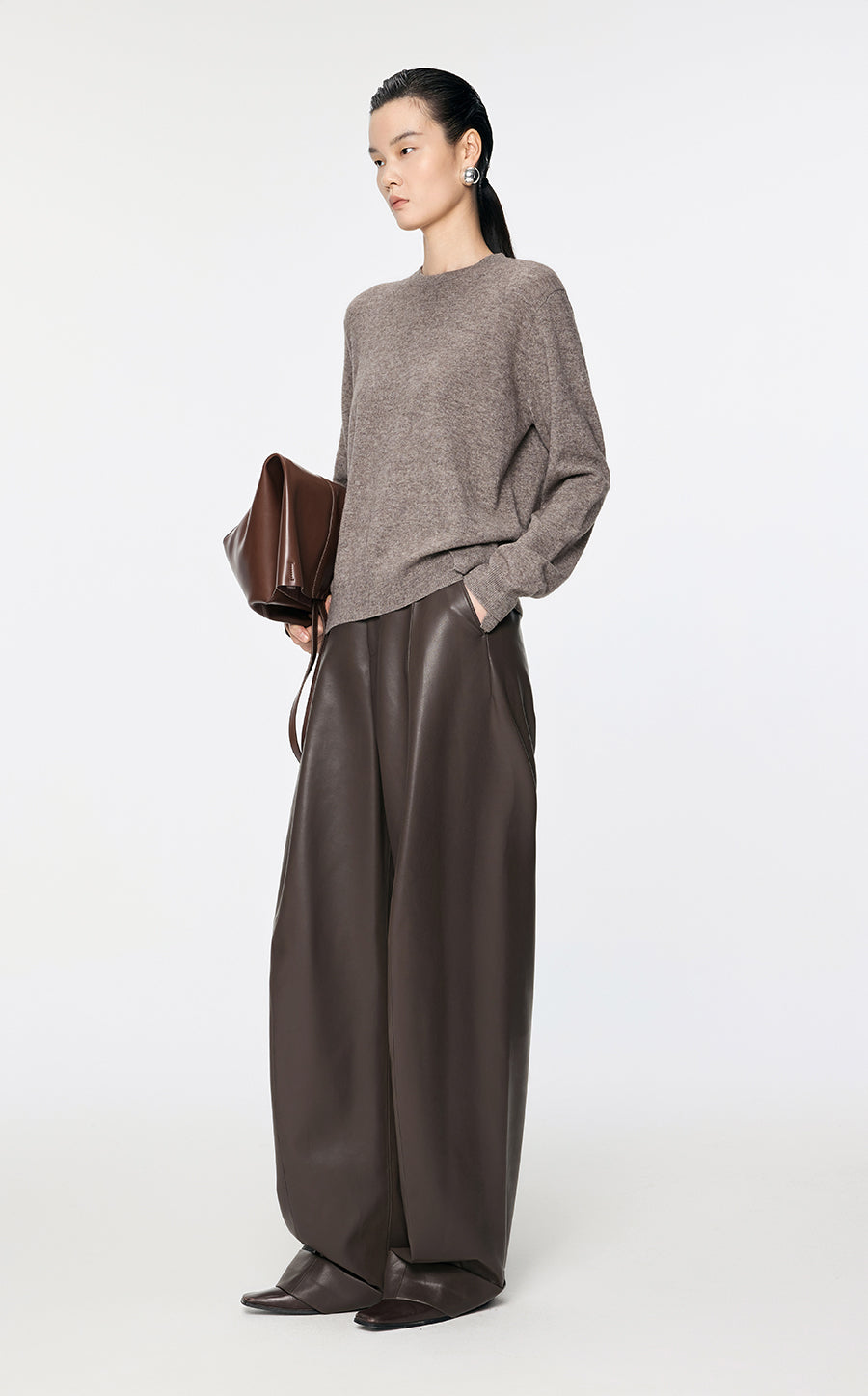 Sweater / JNBY Asymmetrical Wool & Yak Sweater