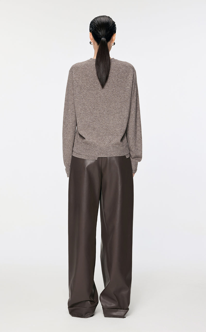 Sweater / JNBY Asymmetrical Wool & Yak Sweater