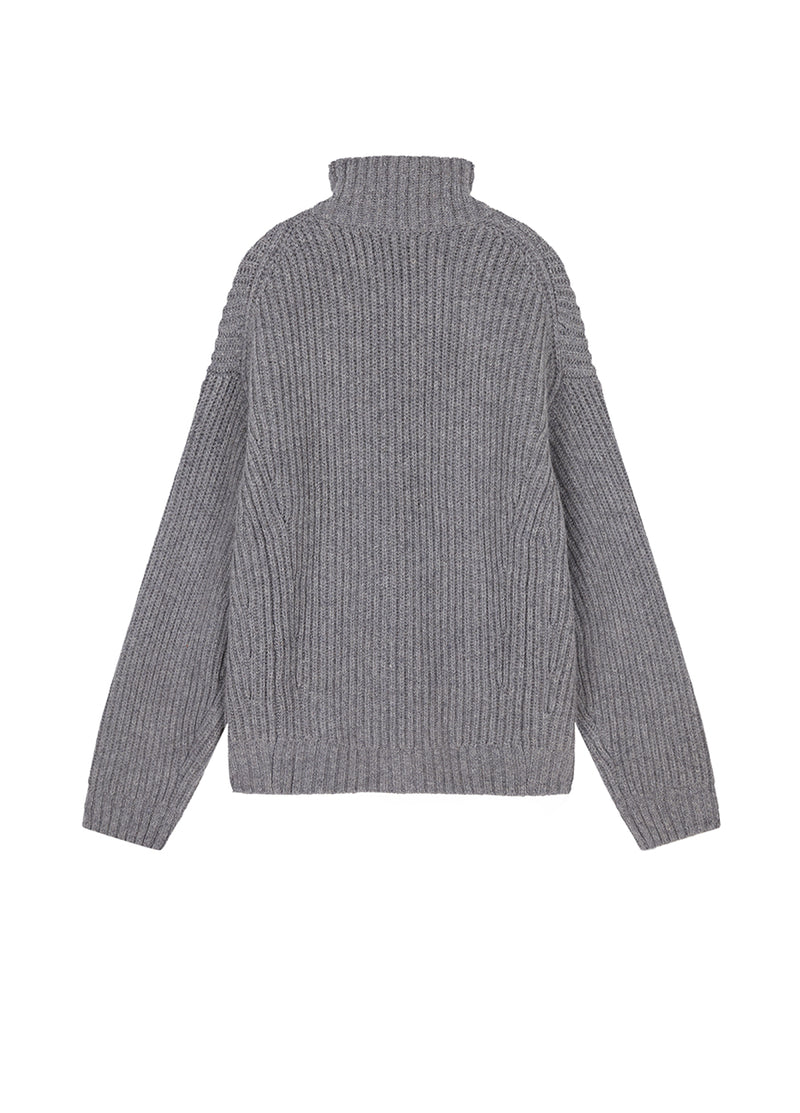 Sweater / JNBY Oversized Short-Cut Wool Sweater