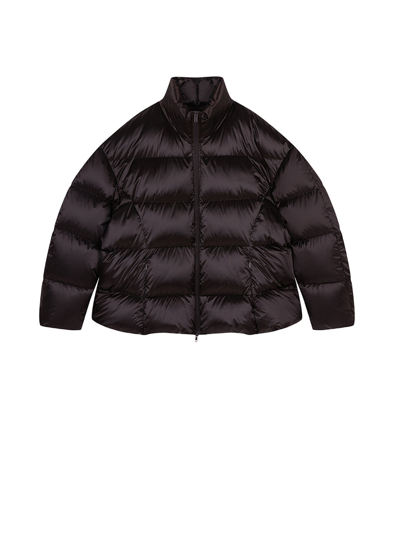 Downcoat / JNBY Oversize Stand-Collar Nylon Down Coat Brown