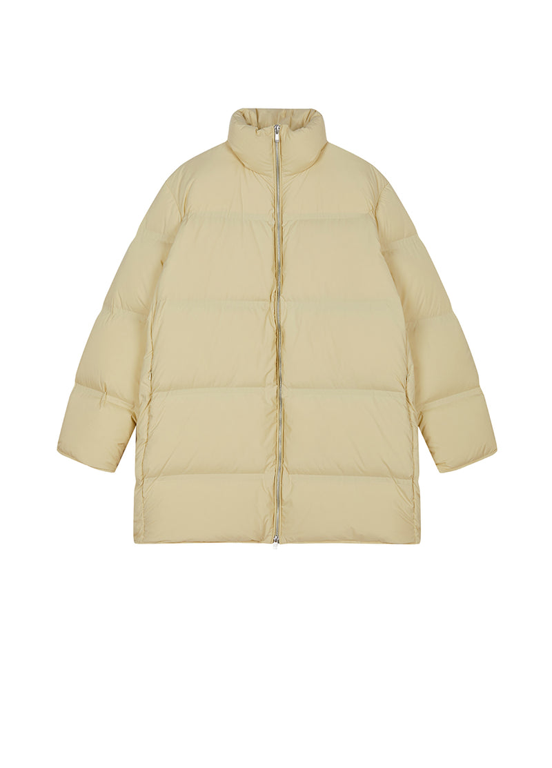 Coat / JNBY Mid-Length Seamless Duck Down Coat Yellow