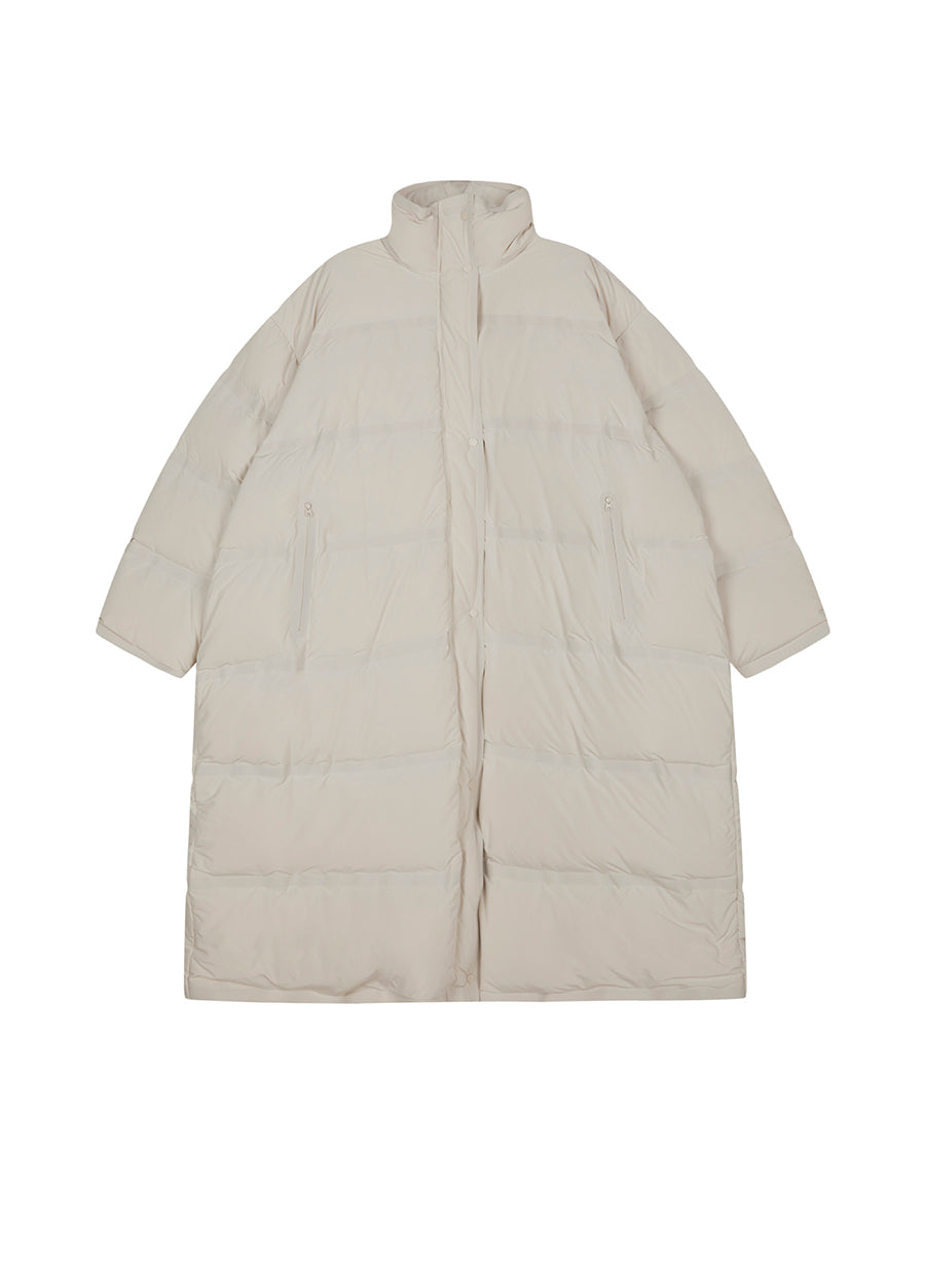 Coat / JNBY High-Density Oversized Long Down Coat White