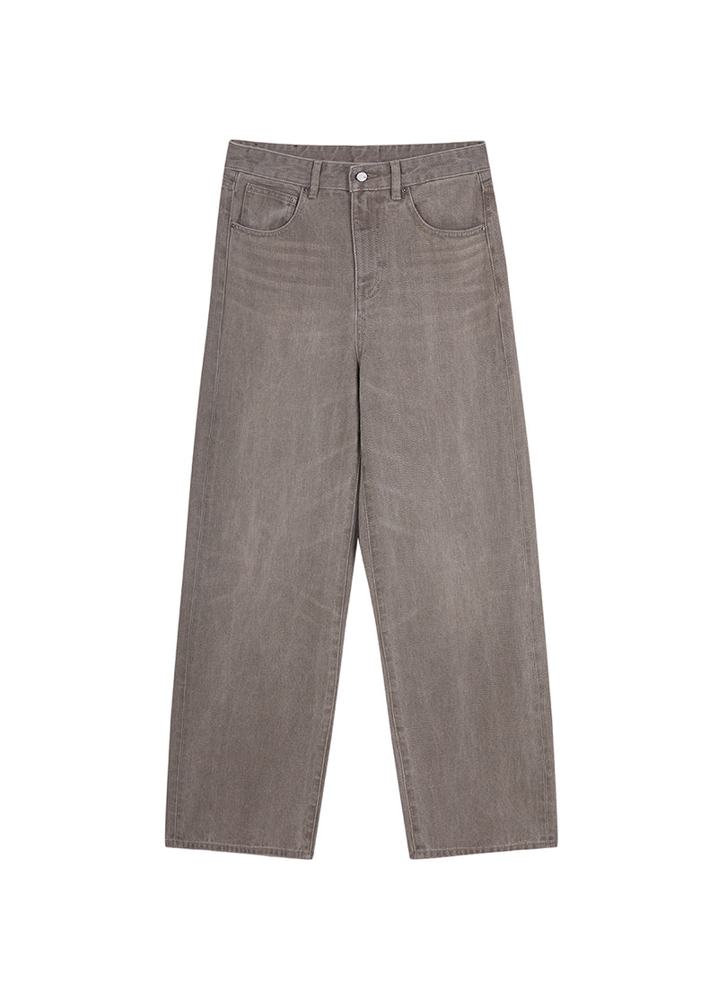 Pants / JNBY Eco-Friendly Straight Washed Jeans Brown