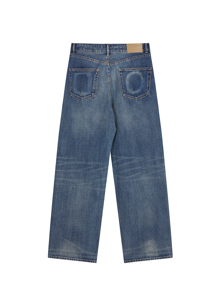Pants / JNBY Eco-Friendly Straight Washed Jeans