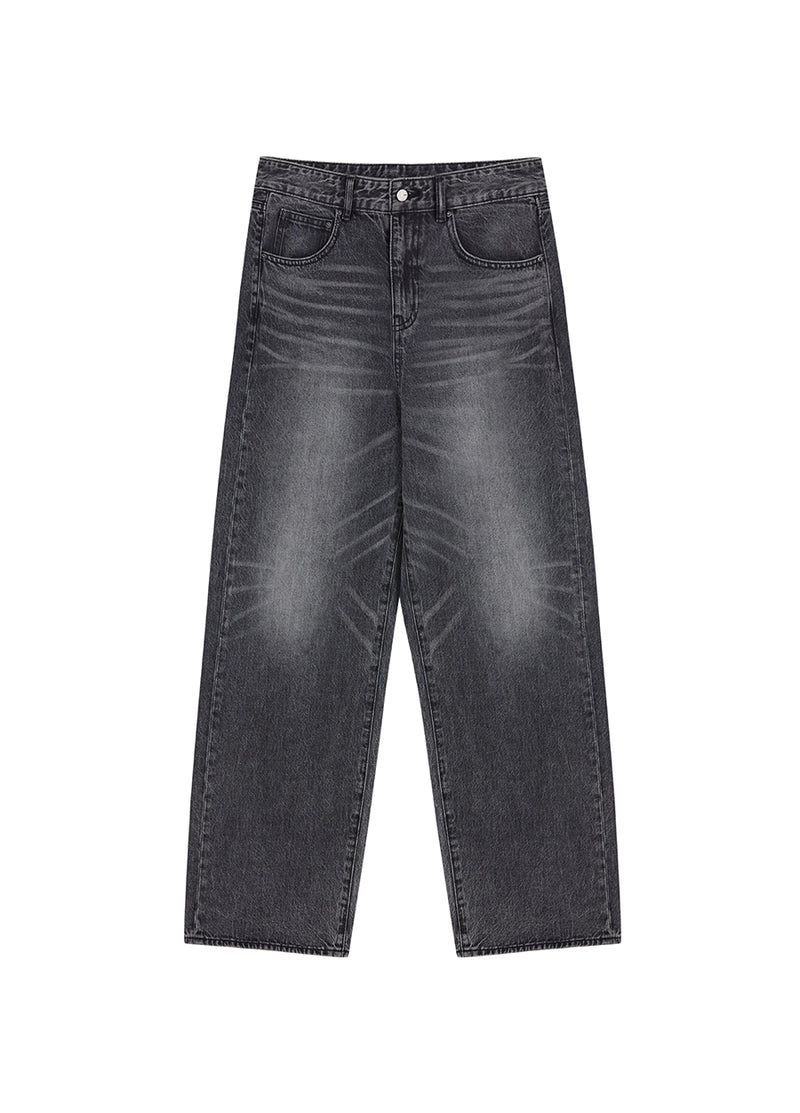 Pants / JNBY Eco-Friendly Straight Washed Jeans Grey