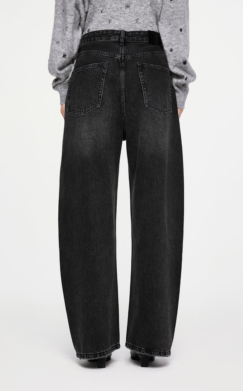 Pants / JNBY Washed Denim Cotton Jeans