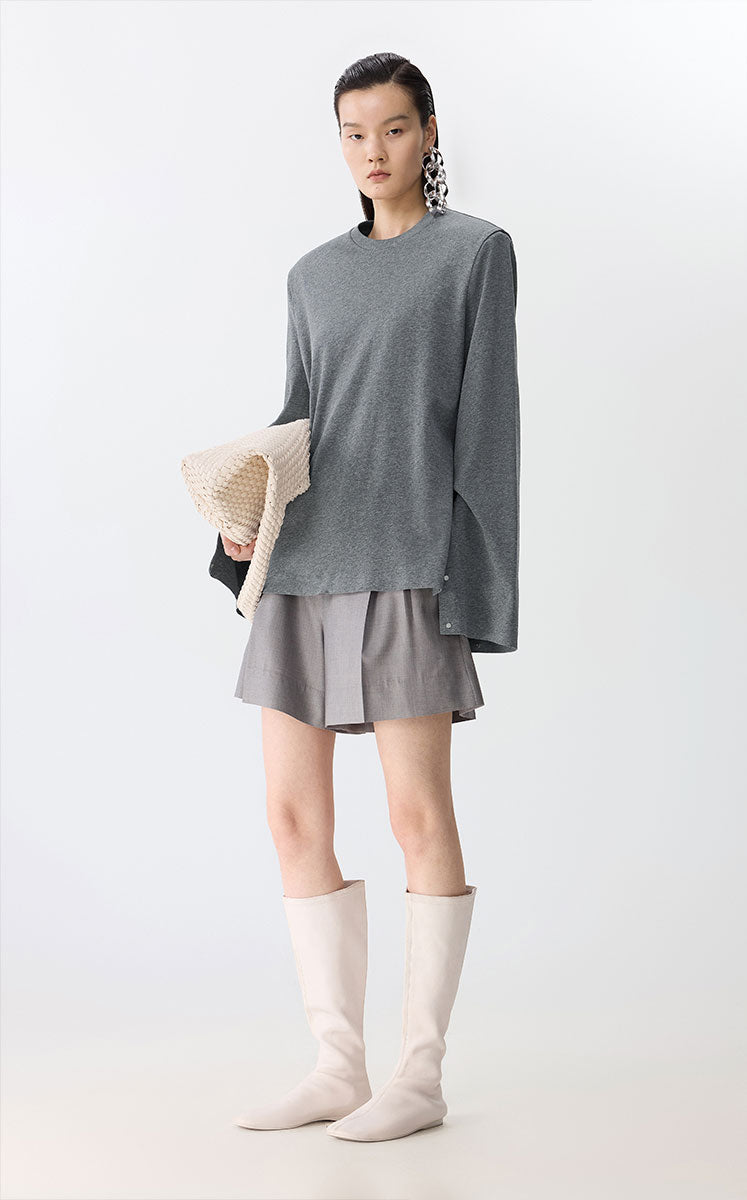 T-shirt / JNBY Relaxed Fit Cotton T-shirt Grey