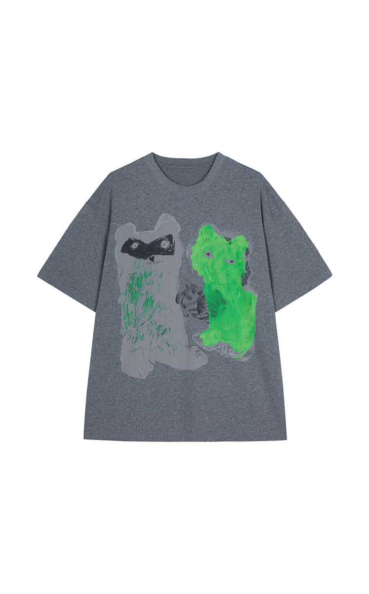 T-shirt / JNBY Oversized Graphic Cotton T-Shirt