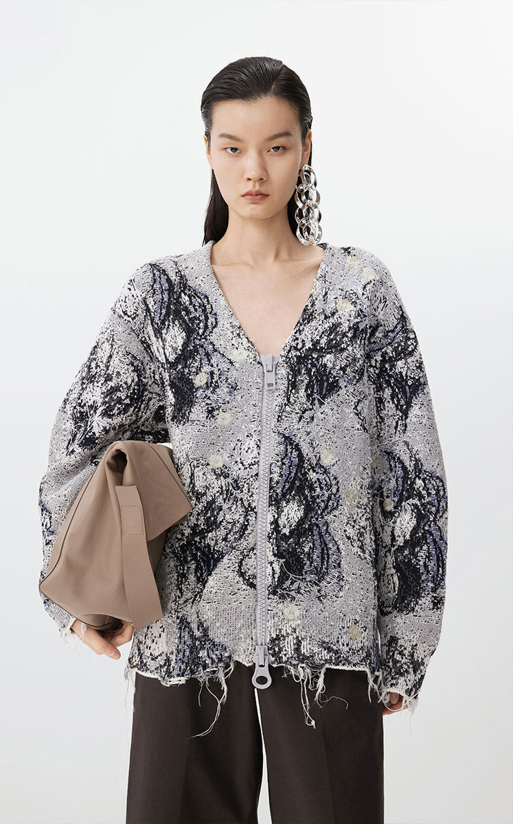 Sweater / JNBY Floral Dream Knit Cardigan