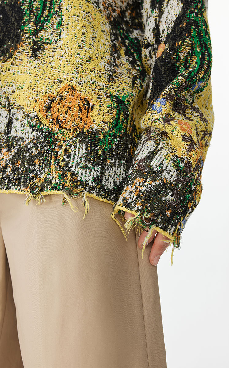 Sweater / JNBY Oversized Floral Knit Sweater