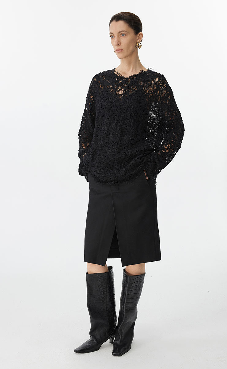 Sweater / JNBY Oversized Textured Knit Sweater