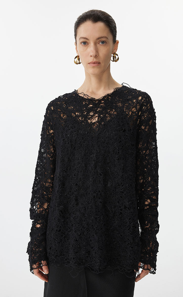 Sweater / JNBY Oversized Textured Knit Sweater
