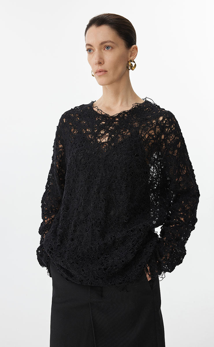 Sweater / JNBY Oversized Textured Knit Sweater