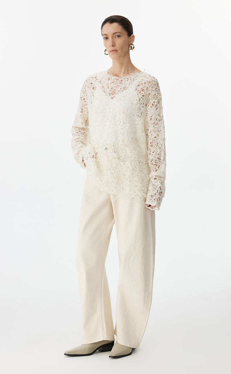 Sweater / JNBY Oversized Textured Knit Sweater