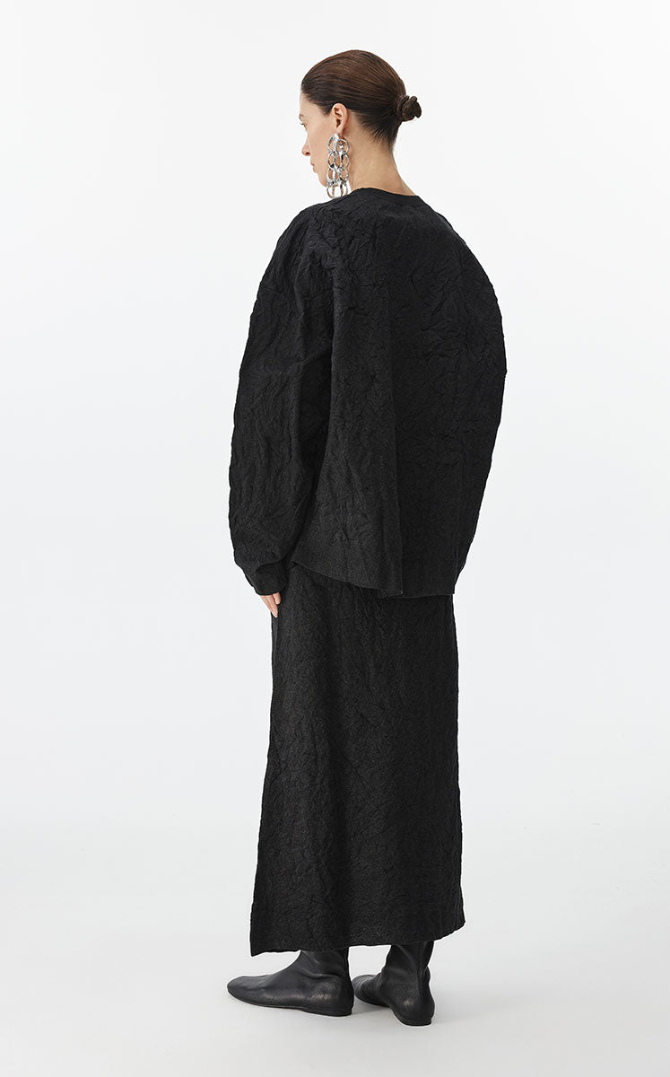 Sweater / JNBY Oversized Pleated Knit Sweater