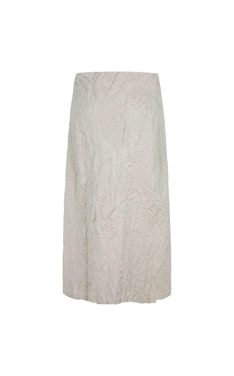Skirt / JNBY Textured Long Pleated Hybrid Skirt