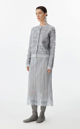 Skirt / JNBY Metallic Hybrid Midi Skirt