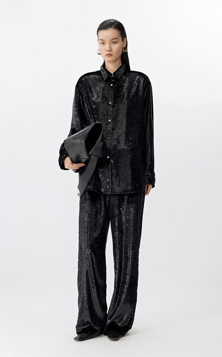 Pants / JNBY Straight-Leg Drawstring Trousers
