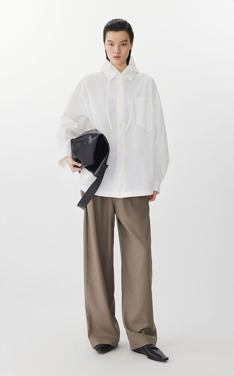 Shirt / JNBY Oversized Recycled Nylon Shirt Half bleaching