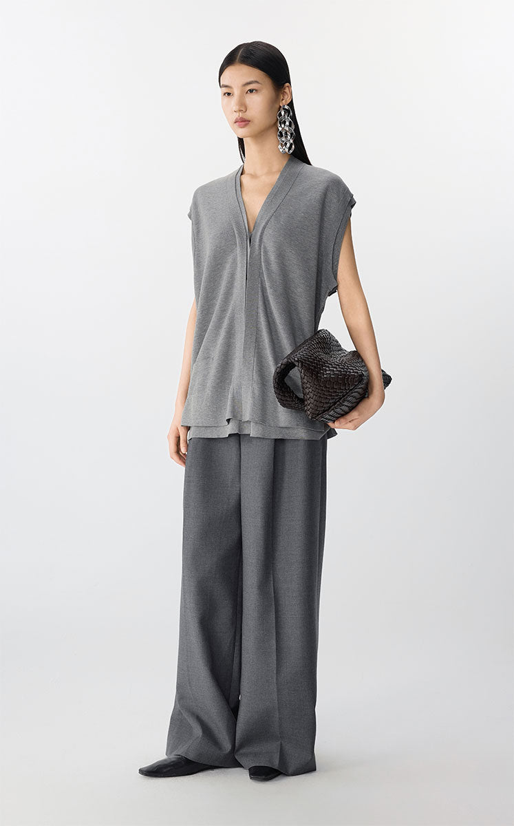 Vest / JNBY Relaxed Fit Knit Vest grey