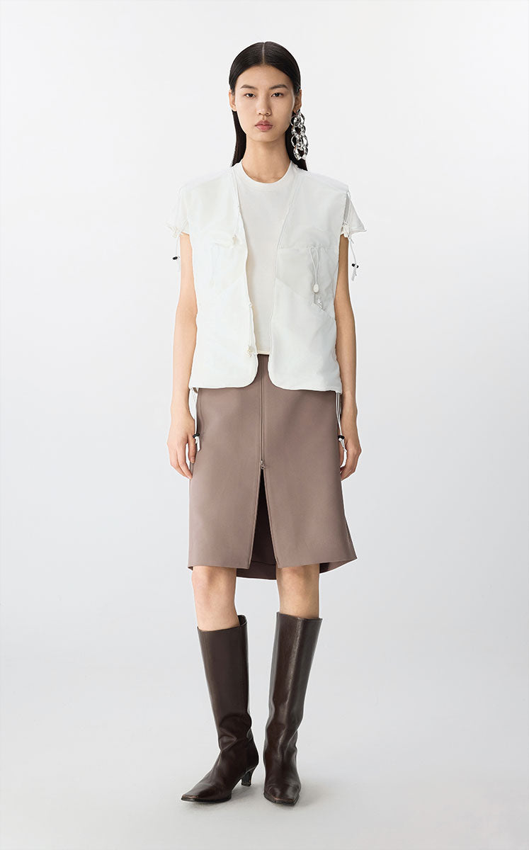 Vest / JNBY Sporty Mesh Panel Vest Half bleaching