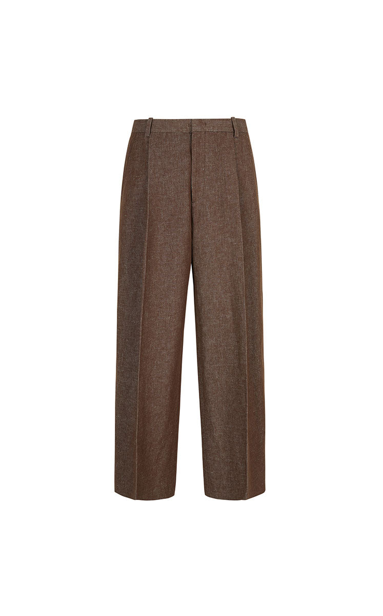 Pants / JNBY Cotton-Linen Wide-Leg Pants