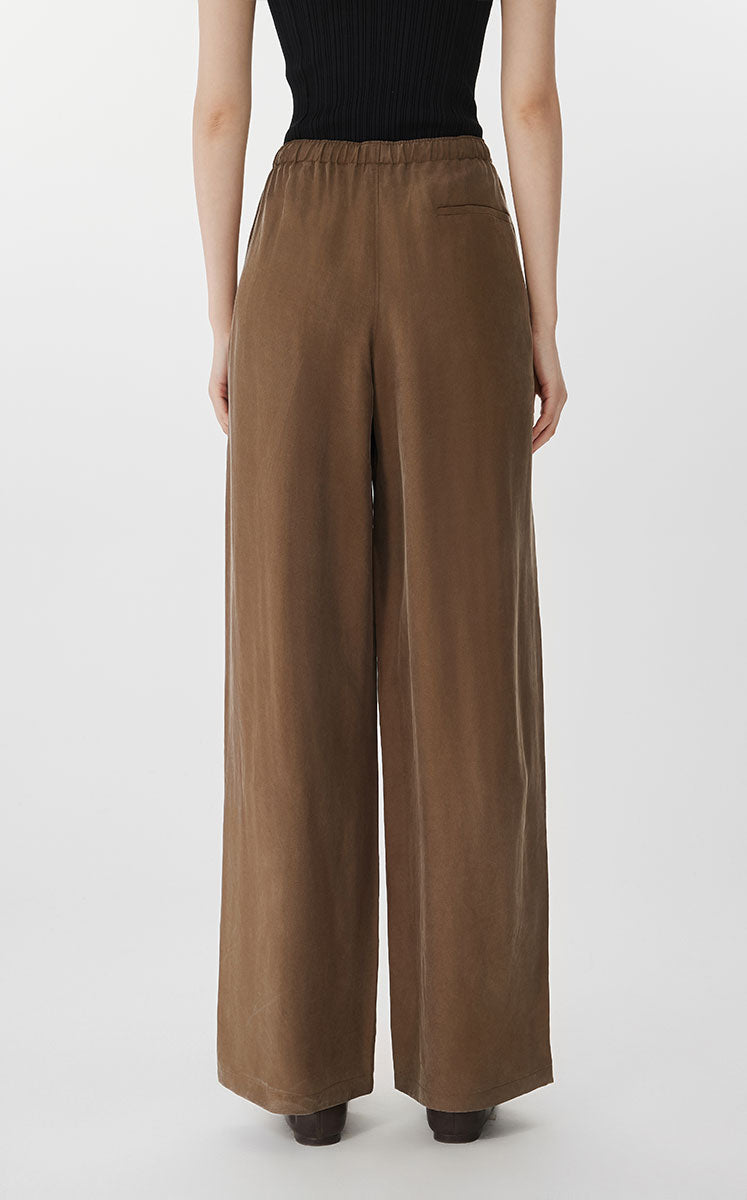Pants / JNBY Sustainable Wide-Leg Satin Pants