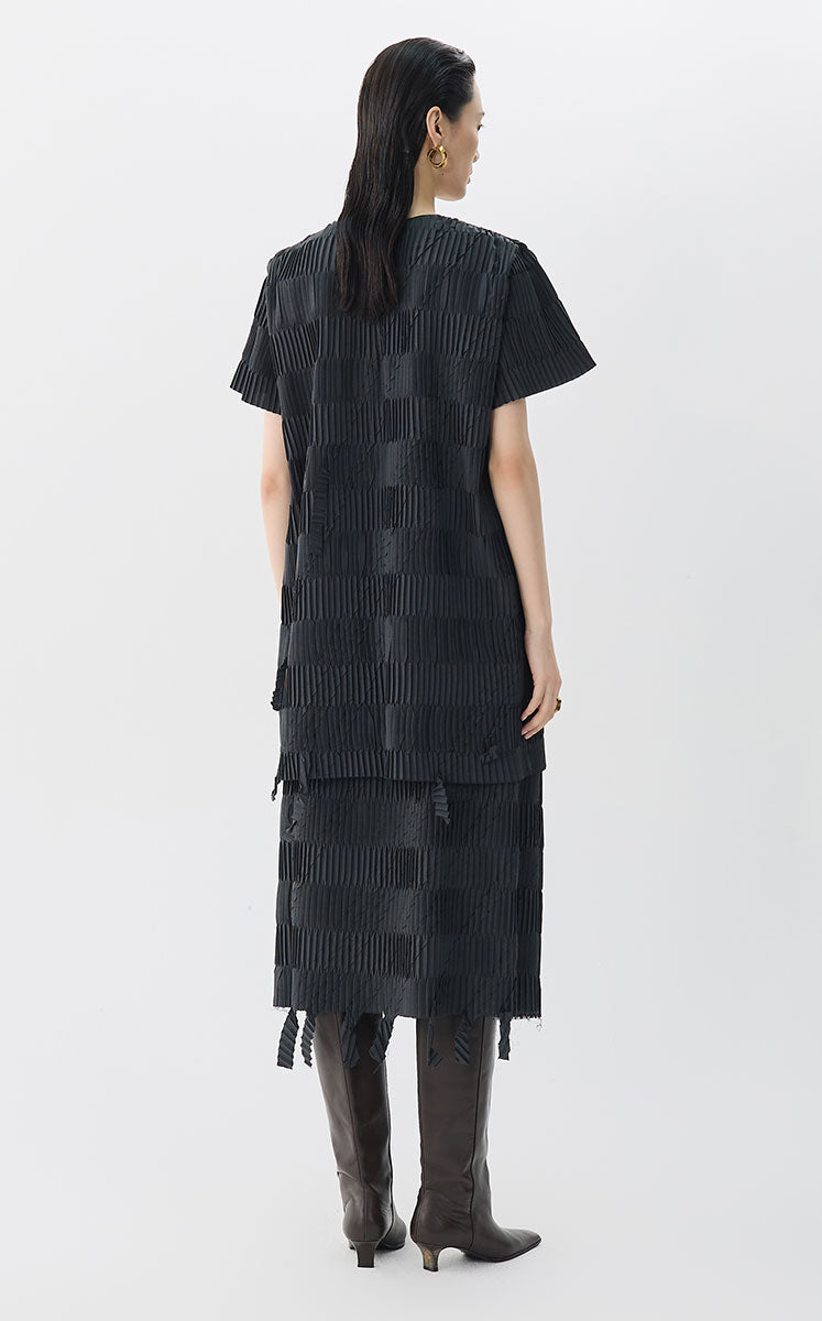 Dress / JNBY Urban Pleated Mini Dress