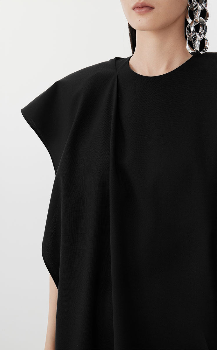 Dress / JNBY Sculpted Wool-blend Dress