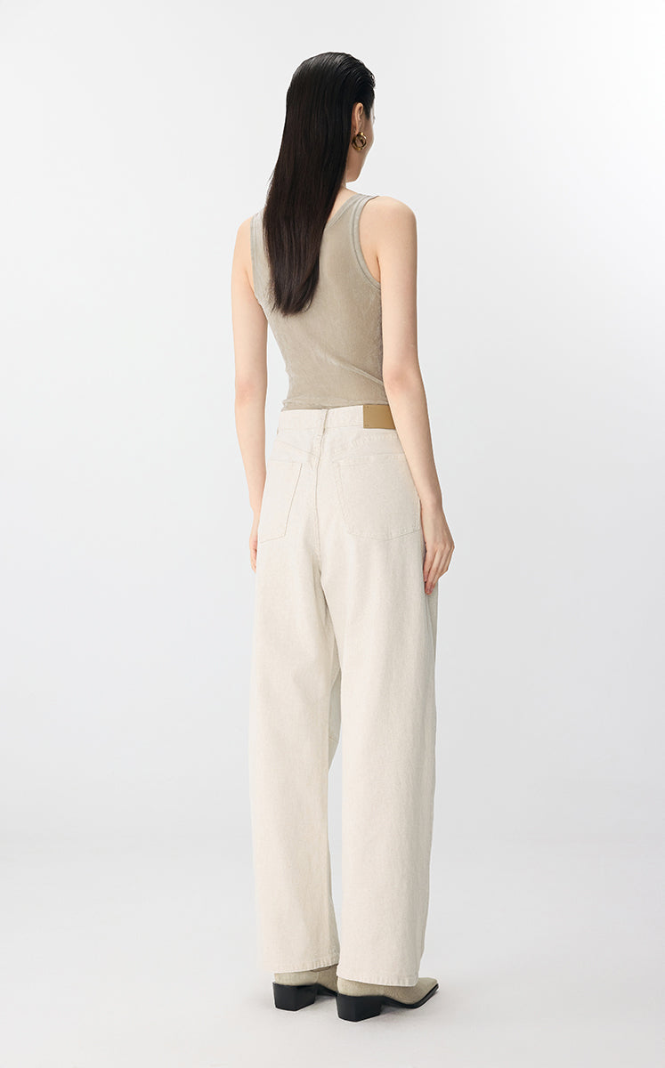 Vest / JNBY Sheer Velvet Mesh Tank