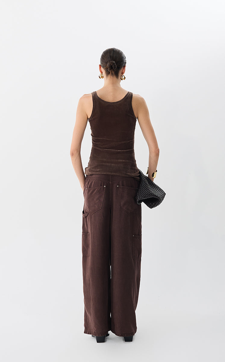 Vest / JNBY Sheer Velvet Mesh Tank