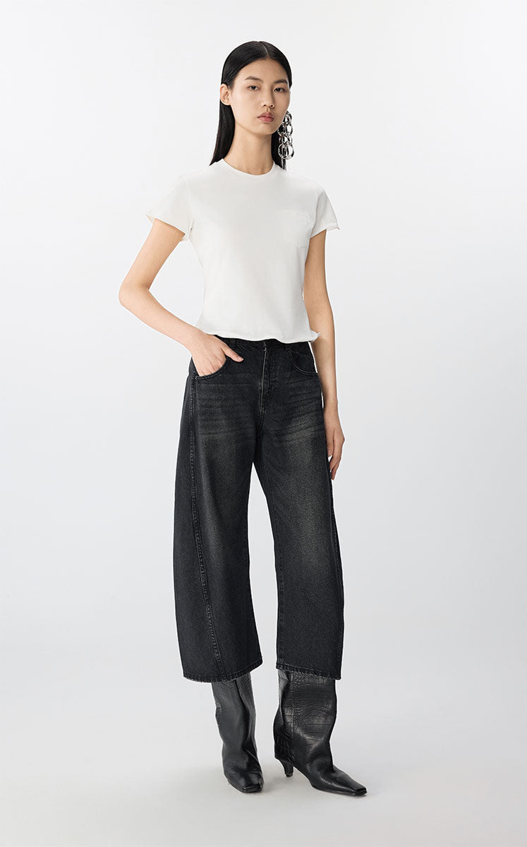 T-shirt / JNBY Twisted Detail Cotton Tee White