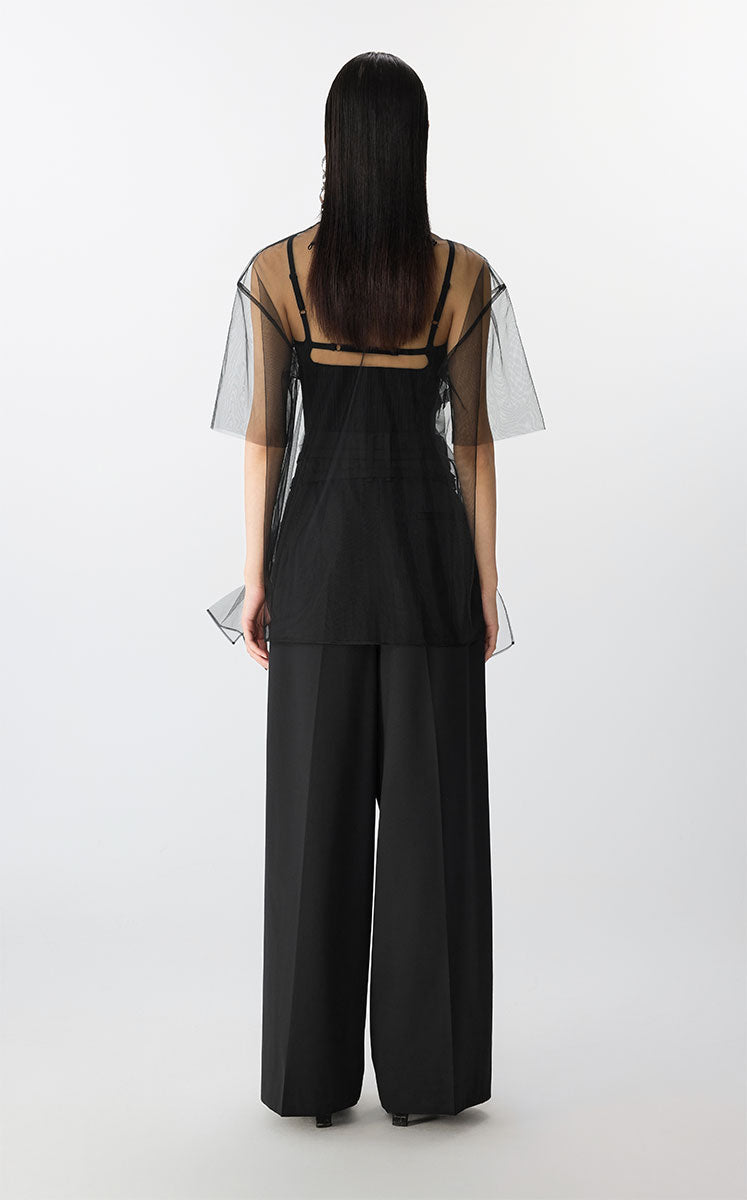 T-shirt / JNBY Mesh Butterfly Bow Tee