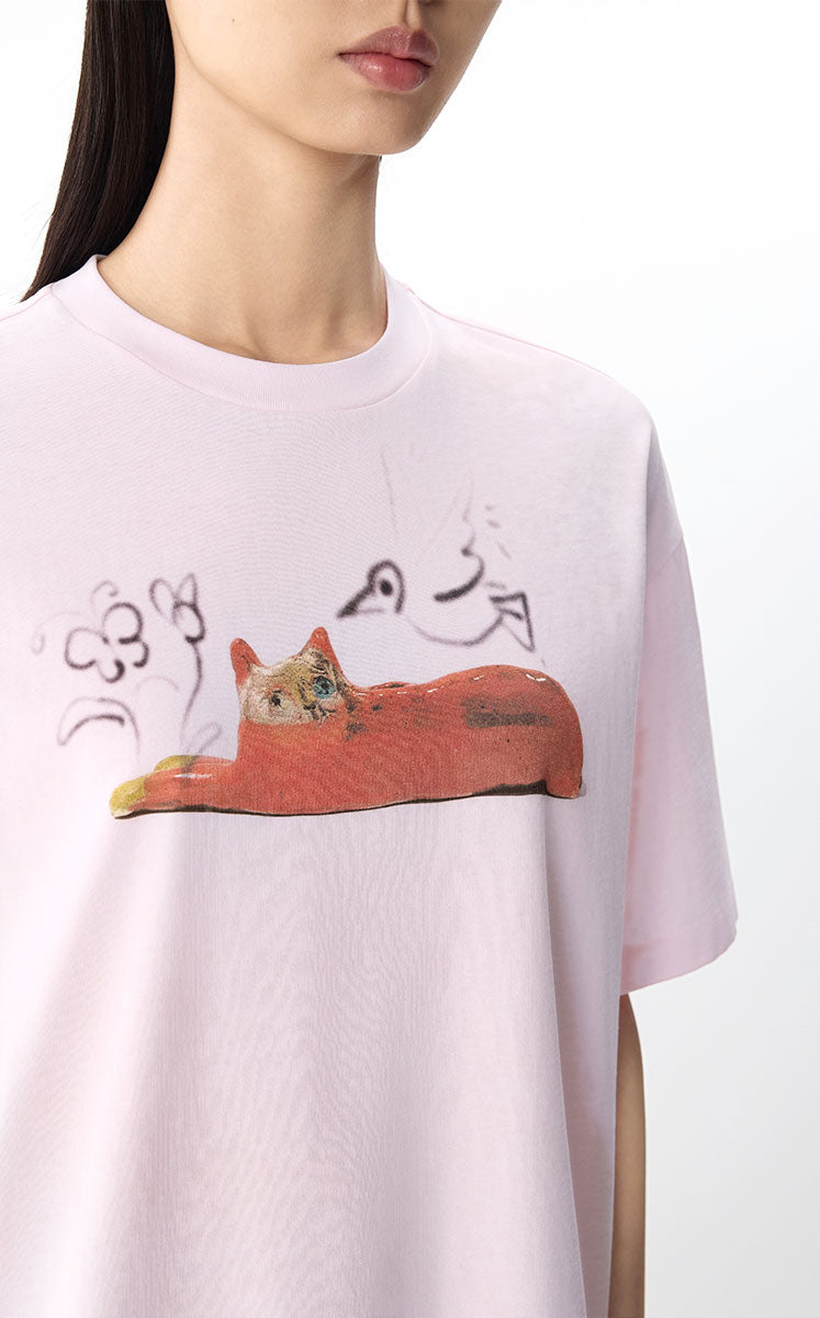 T-shirt / JNBY Ceramic Cat Tee