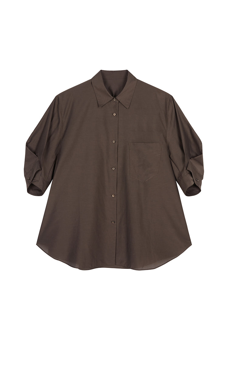 Shirt / JNBY Oversized Cotton-Silk Shirt