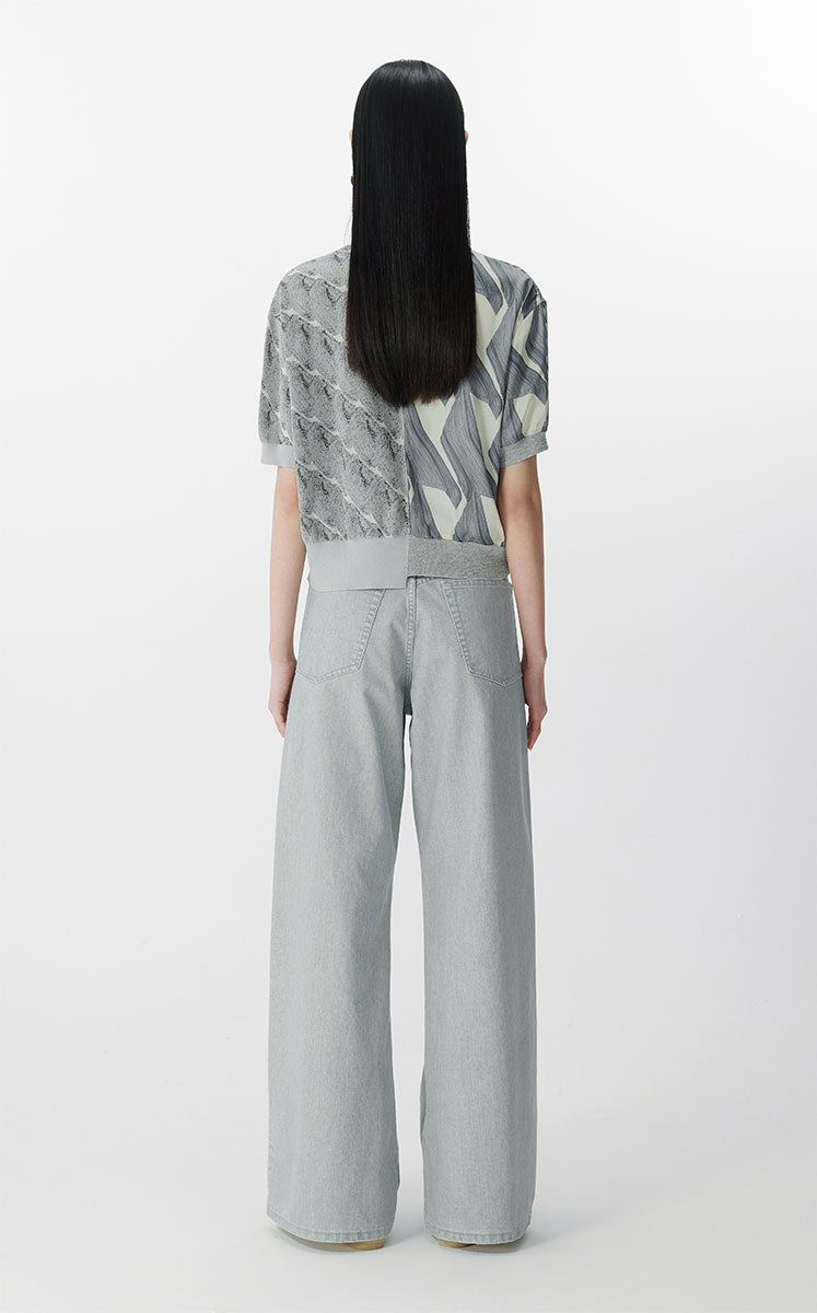 Shirt / JNBY Urban Print Short Sleeve Shirt