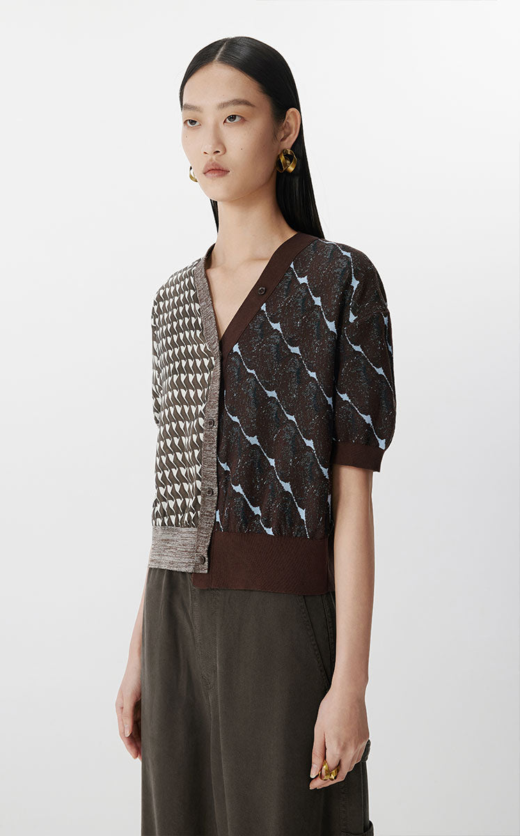Shirt / JNBY Urban Print Short Sleeve Shirt