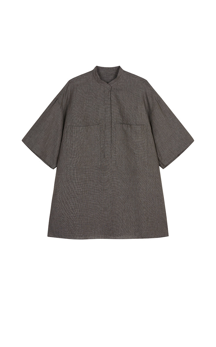Shirt / JNBY Oversized Linen Short Sleeve Top