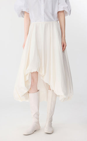 Skirt / JNBY A-Line Cotton Blend Maxi Skirt White
