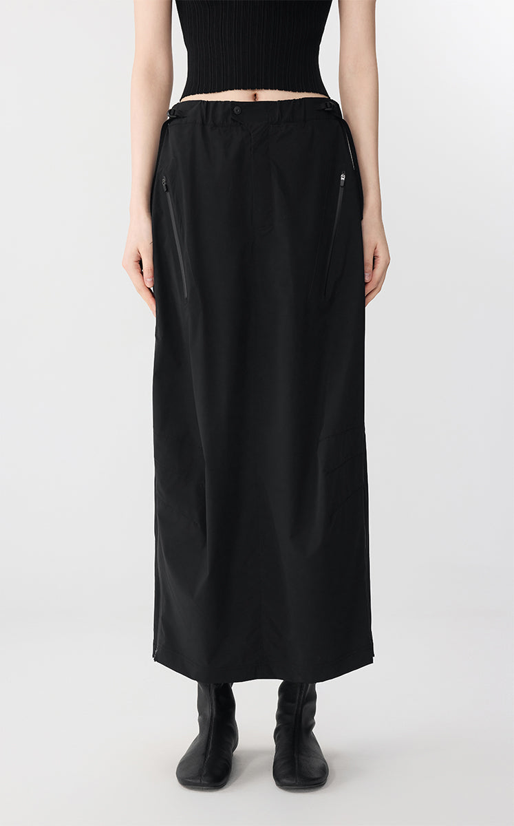 Skirt / JNBY UV Protection Jacquard Maxi Skirt Black