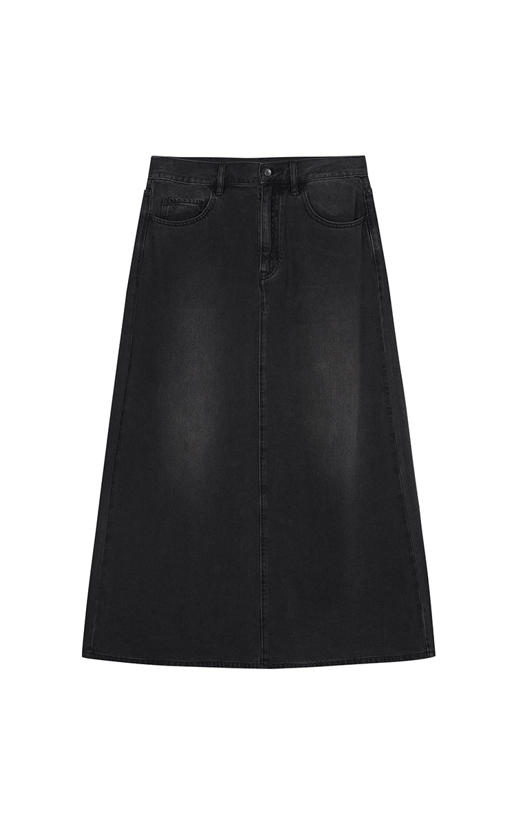 Skirt / JNBY A-Line Tencel Long Skirt