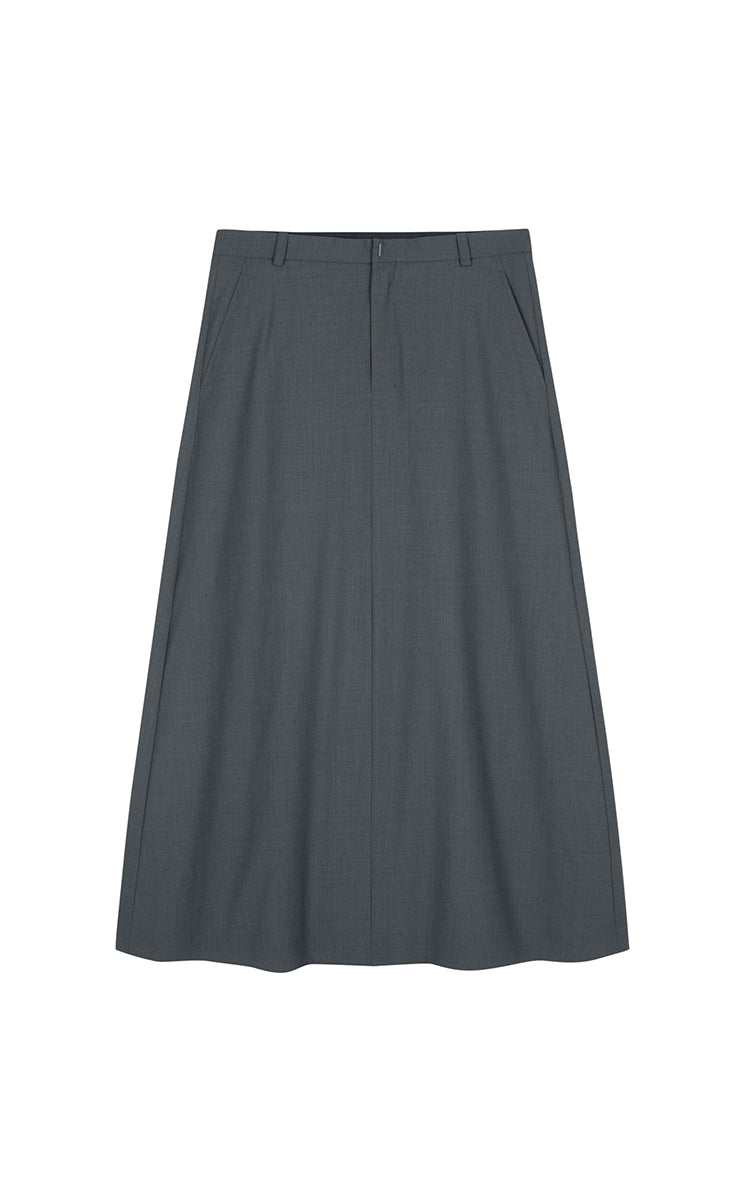 Skirt / JNBY A-Line Wool Long Skirt
