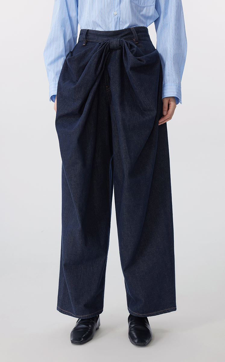 Pants / JNBY Tapered Cuff Denim Pants Dark Blue