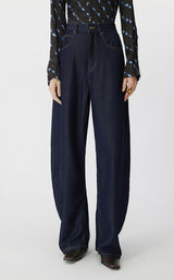 Pants / JNBY Eco-Friendly Banana-Cut Denim Trousers